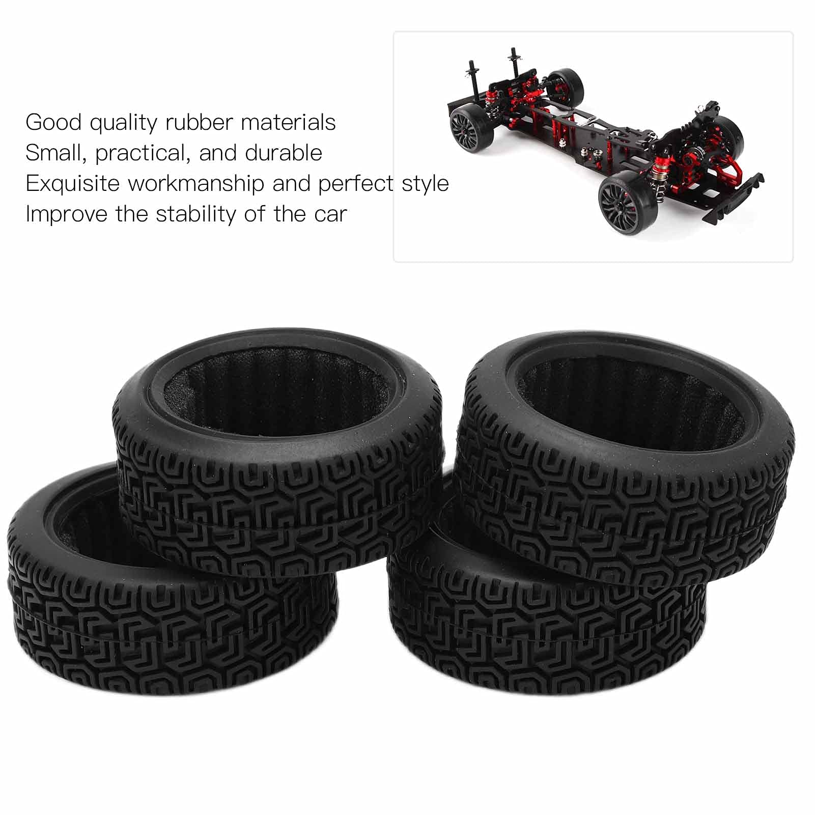 Amazon | RC タイヤ、ドリフトカータイヤ交換アップグレードパーツ 4